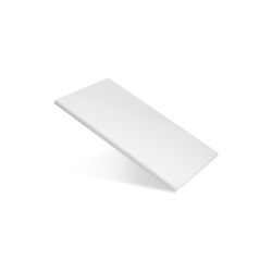 Доска разделочная 500х350х18 белая пластик